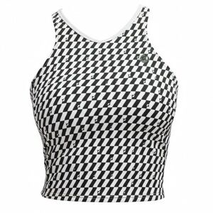 Lululemon Checkered Black and White Women's tennis Top (Small)